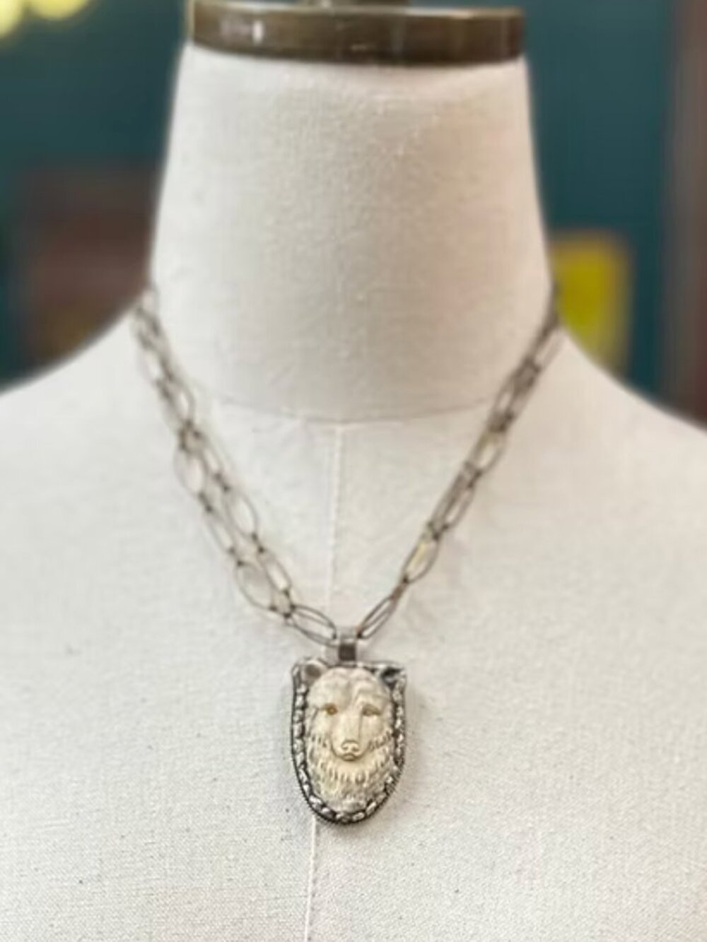 Art by Amy Labbe - Jack Kittle Necklace (Bear OR Buffalo)